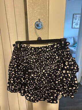 Black & White Polka Dot Skort